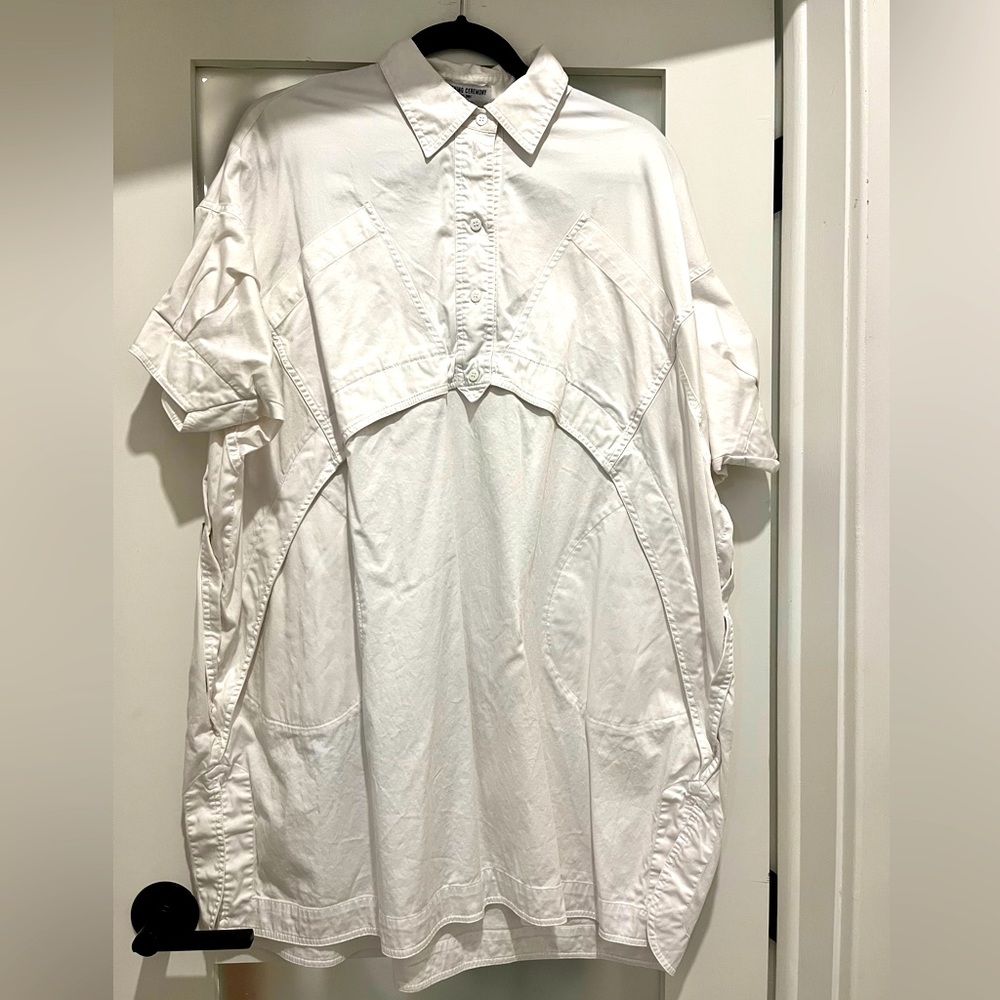 Opening Ceremony White Oversized Button-Down Shirt